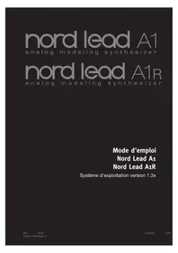 Notice Nord LEAD A1R Synthétiseur