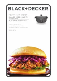 Notice BLACK & DECKER SC4007D Cacerola
