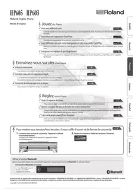 Notice ROLAND HP603A Piano numérique