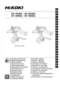 Notice HITACHI DS18DSDL Trapano