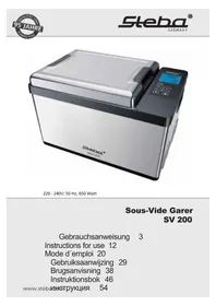 Notice STEBA SV 200 PRO Multikocher