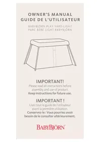 Notice BabyBjörn TRAVEL CRIB LIGHT Lit bébé