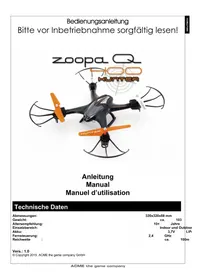 Notice Acme Made ZOOPA Q400 HUNTER Drone