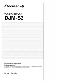 Notice PIONEER DJMS3 Equipement DJ