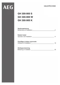 Notice AEG GH 500 W Chauffage