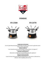 Notice FRITEL F0 2580 Appareil à fondue, raclette et wok