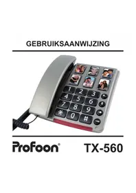 Notice PROFOON TX560 Téléphone