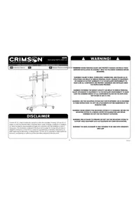 Notice Crimson MS9S Support audiovisuel