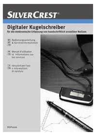 Notice SILVERCREST DGP1000 Stylo numérique