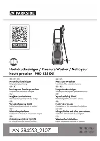 Notice PARKSIDE PHD 150 D3 Nettoyeur haute pression