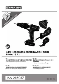 Notice PARKSIDE PKGA 16 A1 Outils électriques