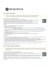 Notice Mikrotik RBM33G Маршрутизатор