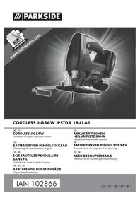 Notice PARKSIDE PSTDA 18LI A1 Elektrisk sav