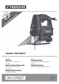 Notice PARKSIDE PSTD 800 B1 Elektrisk sav