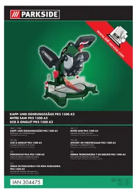 Notice PARKSIDE PKS 1500 A2 Sierra electrica