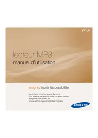 Notice SAMSUNG YPU4QB Lecteur mp3