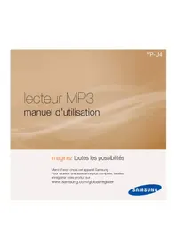 Notice SAMSUNG YPU4AB Lecteur mp3