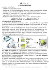 Notice Hamac S Couche lavable bébé