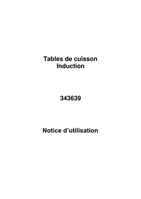 Notice BRICO DEPOT 343639 Cuisinière