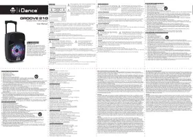 Notice iDance GROOVE 210 Système de karaoké