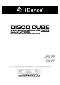 Notice iDance DISCO CUBE Station d'acceuil