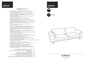 Notice Wehkamp TORINO (86X236X85) Canape / sofa / banc