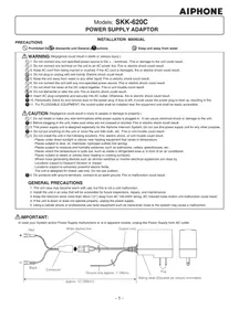 Notice Aiphone LEM3 Interphone