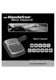 Notice MR HANDSFREE BLUE VISION II Kit d'encastrement