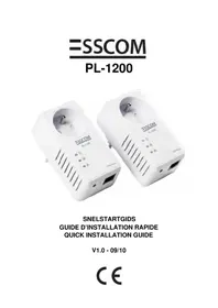 Notice Esscom PL1200 Powerline-adapter