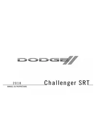 Notice DODGE CHALLENGER SRT (2018) Voiture