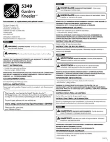 Notice Step2 GARDEN KNEELER 5349 Accessoire de jardinage