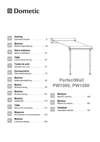 Notice DOMETIC PERFECTWALL PW1500 Store extérieur