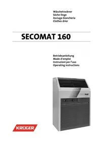 Notice Krüger SECOMAT 160 Chauffage