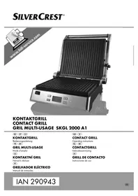 Notice SILVERCREST SKGL 2000 A1 Placa de parrilla