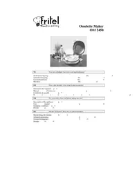 Notice FRITEL OM 2450 Appareil à fondue, raclette et wok