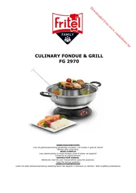 Notice FRITEL FG 2970 Appareil à fondue, raclette et wok
