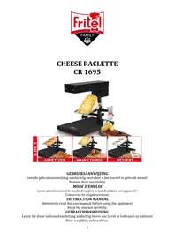 Notice FRITEL CR 1695 Appareil à fondue, raclette et wok