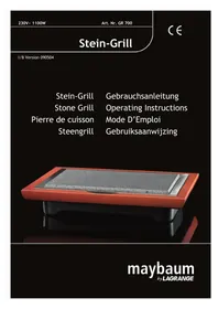 Notice Maybaum STONE GRILL GR 700 Plaque de grill
