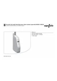 Notice Superrollo GW240 Moteur électrique pour volet roulant