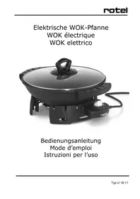 Notice ROTEL U 18.11CH Appareil à fondue, raclette et wok