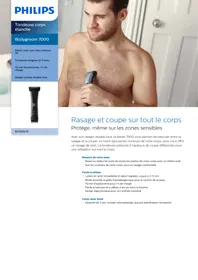 Notice PHILIPS BG7020 Tondeuse électrique