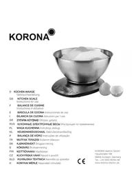 Notice KORONA 75880 Balances de cuisine