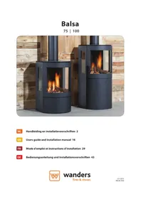 Notice WANDERS BALSA 75 Fireplace