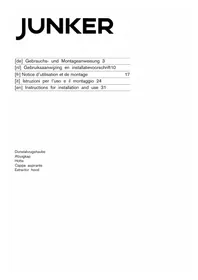 Notice Junker JD36AB50 Cappa da cucina