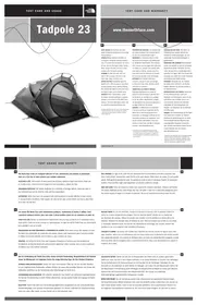 Notice The North Face TADPOLE 23 Tente