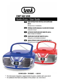 Notice Trevi CMP 562 USB Lettore/registratore cd