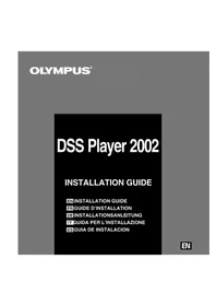 Notice OLYMPUS DSS PLAYER 2002 Sistema hi-fi