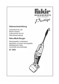 Notice FAKIR IC 1035 Stofzuiger