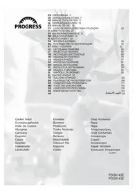 Notice PROGRESS PDG6143E κουκούλα κουζίνας