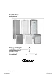 Notice GRAM F 410 RG L1 6N Freezer